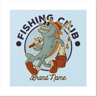 fishing club Posters and Art